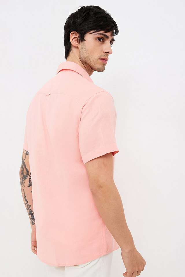 Solid-Blended-Fabric-Slim-Fit-Men-s-Casual-Wear-Shirt