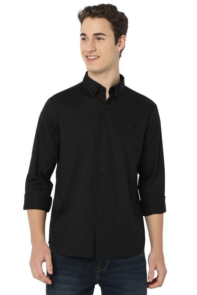 Solid-Satin-Slim-Fit-Men-s-Casual-Wear-Shirt