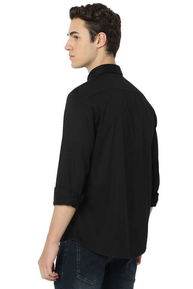 Solid-Satin-Slim-Fit-Men-s-Casual-Wear-Shirt