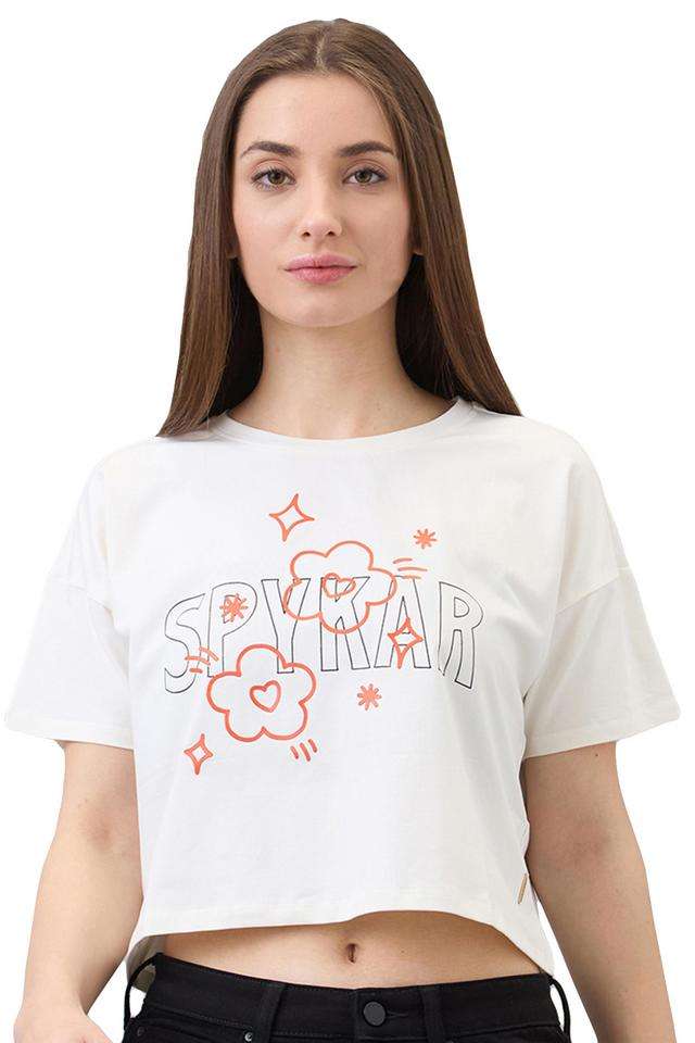 Teenybopper-Drip-Solid-Cotton-Blend-Relaxed-Fit-Women-s-T-Shirt