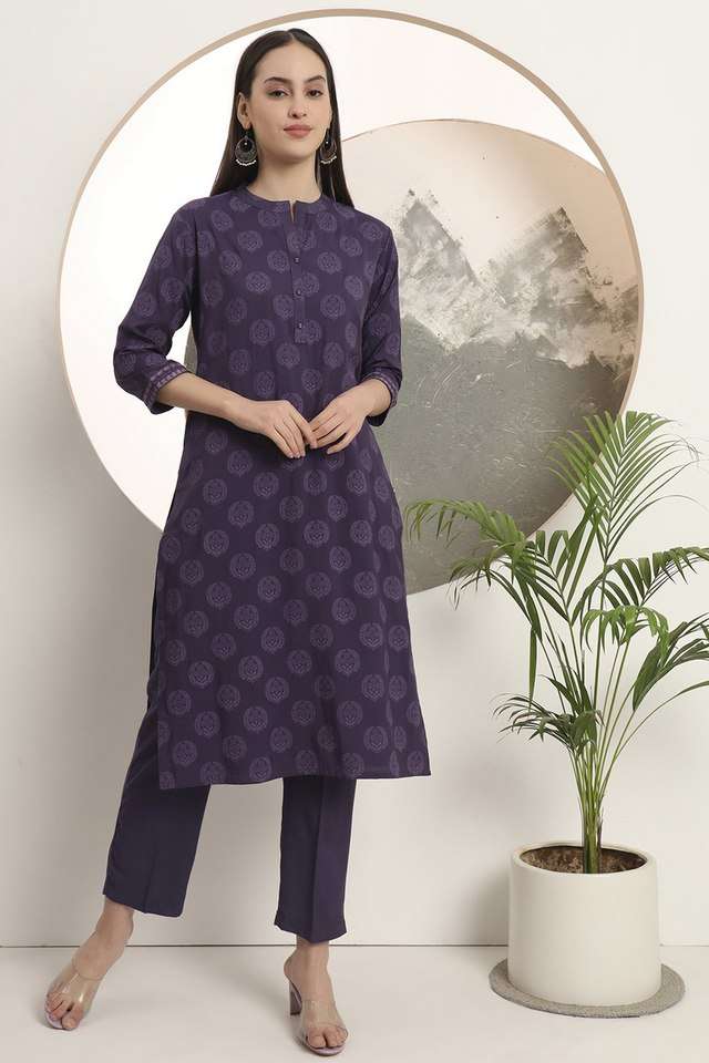 Printed-Cotton-Collared-Women-s-Casual-Wear-Kurta