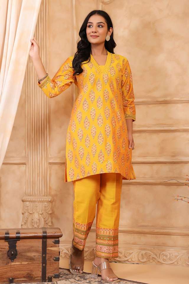 Printed-Silk-Regular-Fit-Women-s-Co-Ord-Set