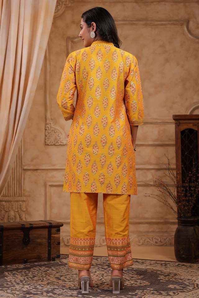 Printed-Silk-Regular-Fit-Women-s-Co-Ord-Set