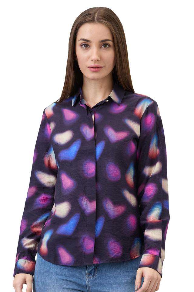 Printed-Nylon-Women-s-Casual-Wear-Shirt