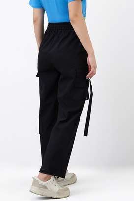 Solid-Straight-Fit-Cotton-Women-s-Casual-Wear-Trousers