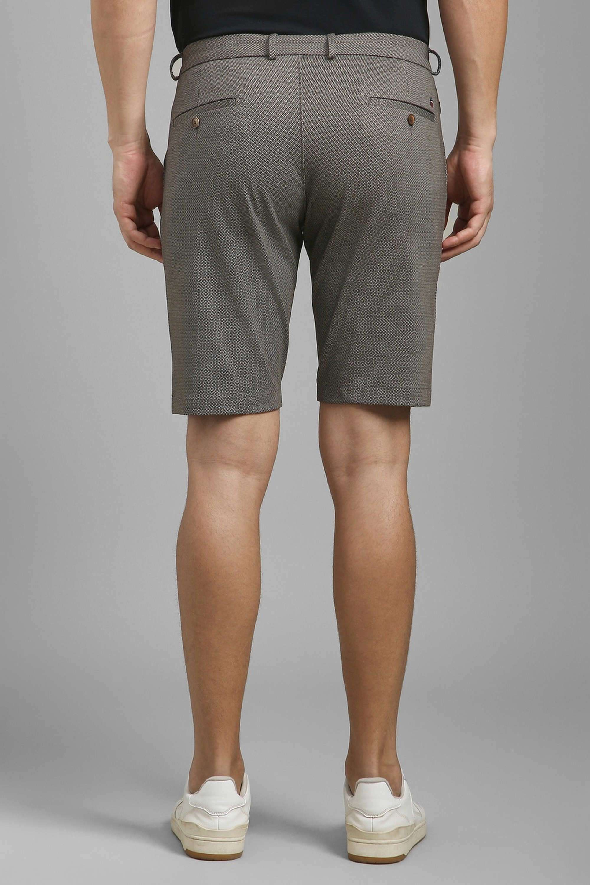 Printed-Polyester-Blend-Button-Men-s-Shorts