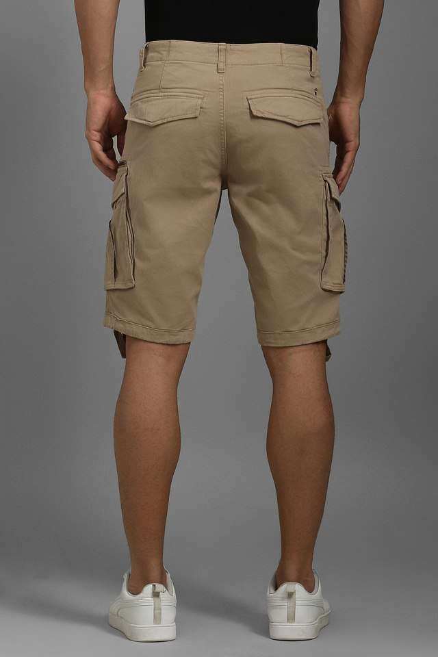 Solid-Cotton-Blend-Slim-Fit-Men-s-Shorts