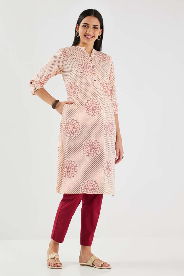 Printed-Cotton-Collared-Women-s-Casual-Wear-Kurta