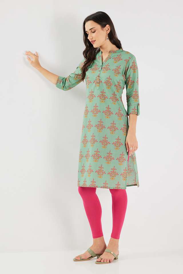 Printed-Cotton-Collared-Women-s-Casual-Wear-Kurta