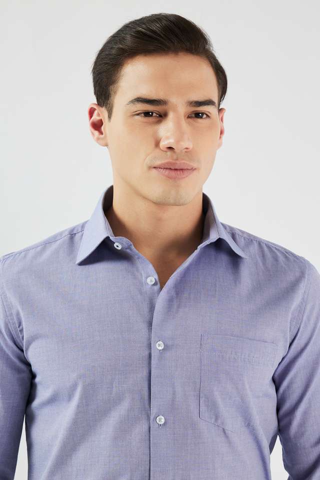 Dobby-Cotton-Blend-Relaxed-Fit-Men-s-Formal-Wear-Shirt