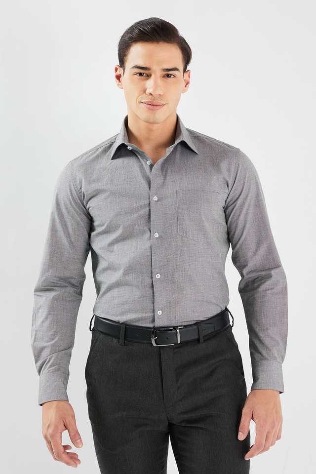 Dobby-Cotton-Blend-Relaxed-Fit-Men-s-Formal-Wear-Shirt