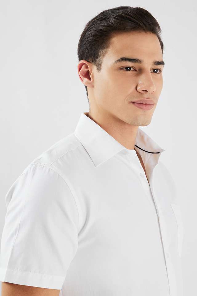 Structured-Cotton-Blend-Relaxed-Fit-Men-s-Formal-Wear-Shirt