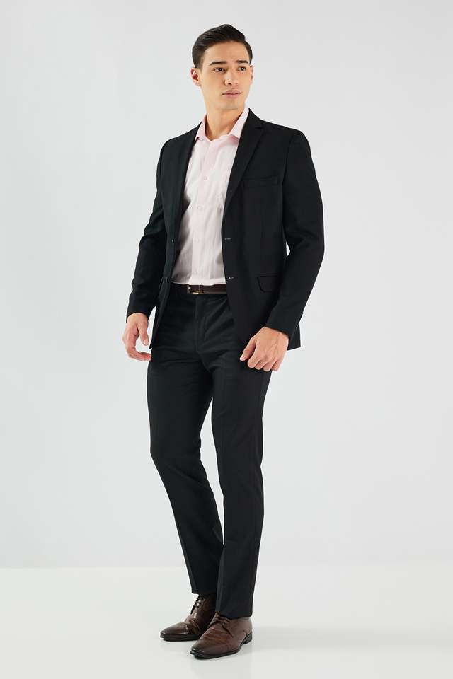 Structured-Cotton-Blend-Relaxed-Fit-Men-s-Formal-Wear-Shirt