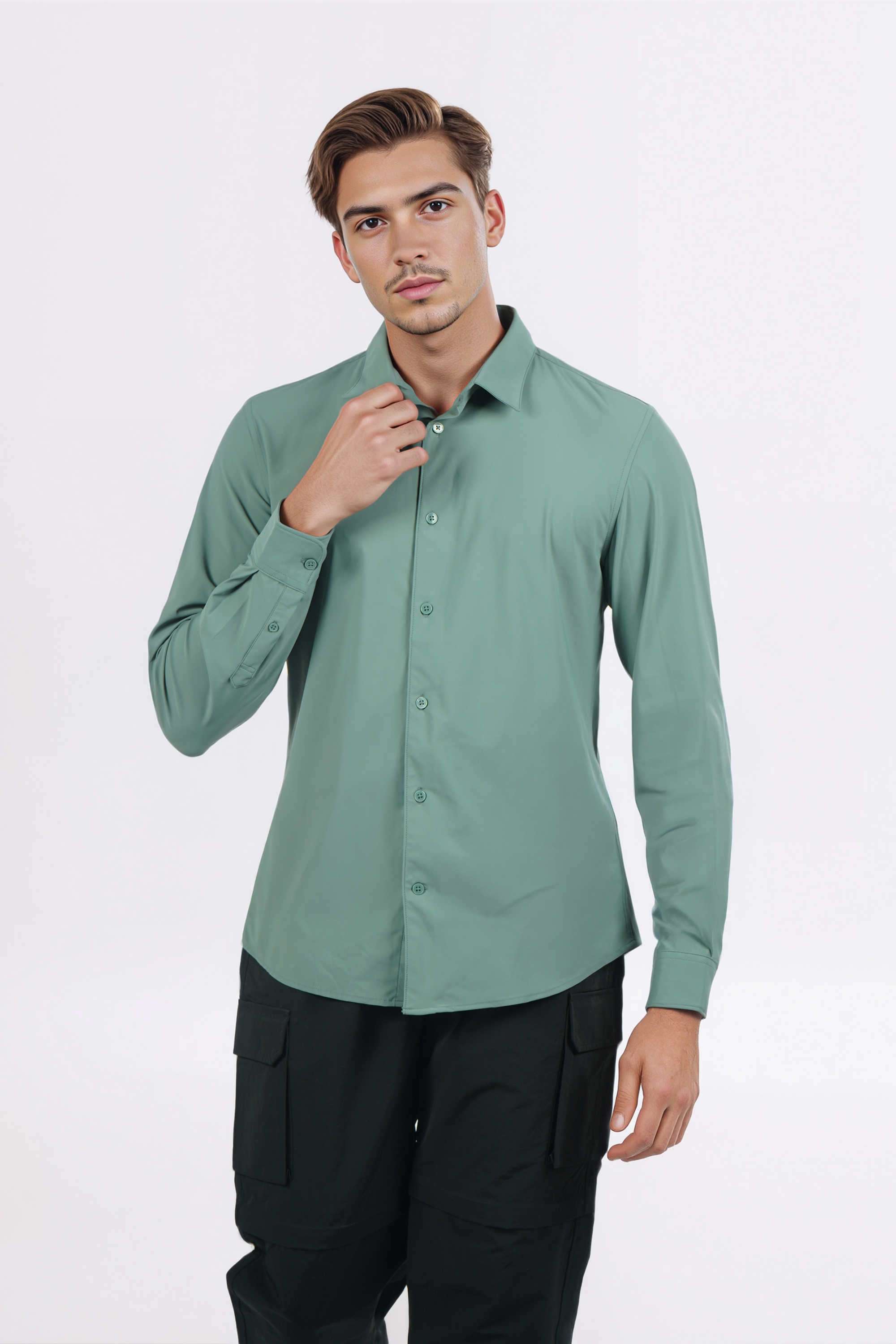 Light-Wash-Nylon-Slim-Fit-Men-s-Jeans