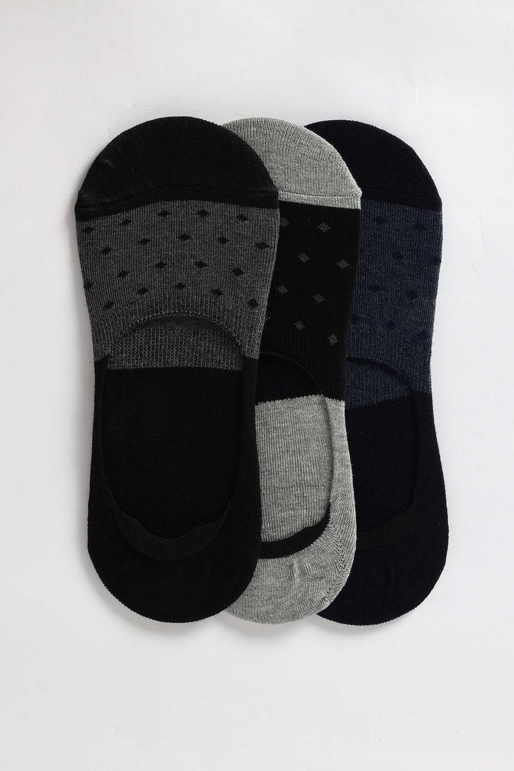 Cotton-Men-s-No-Show-Socks-Assorted---Pack-of-3