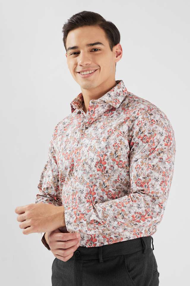 Printed-Cotton-Blend-I-Fit-Men-s-Formal-Wear-Shirt