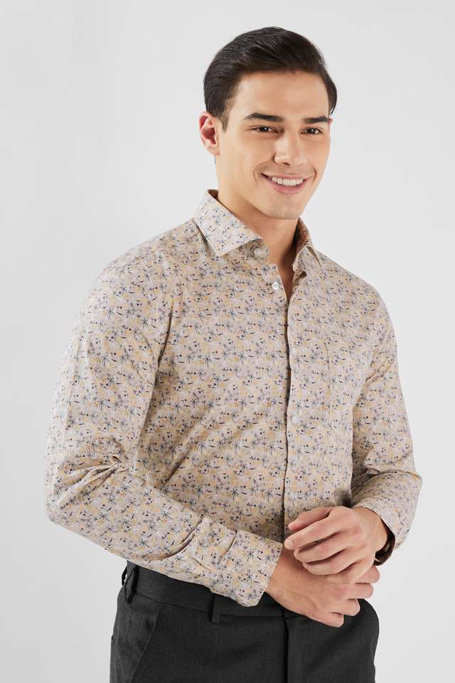 Printed-Cotton-Blend-I-Fit-Men-s-Formal-Wear-Shirt