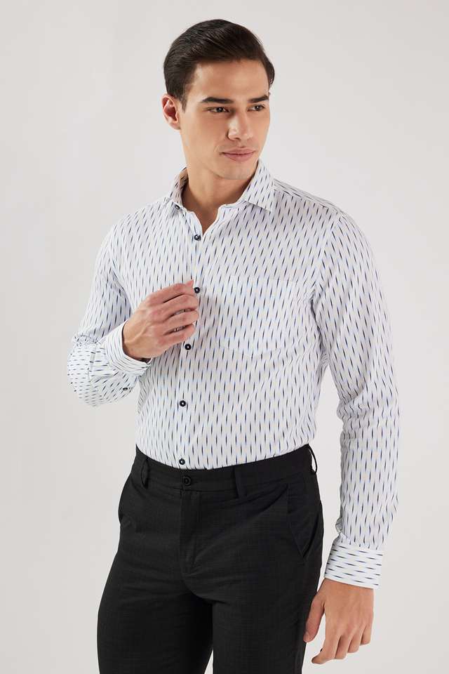 Printed-Cotton-Blend-I-Fit-Men-s-Formal-Wear-Shirt