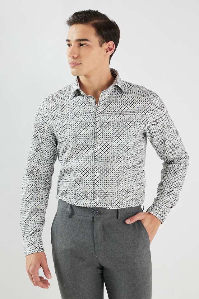 Printed-Cotton-Blend-I-Fit-Men-s-Formal-Wear-Shirt