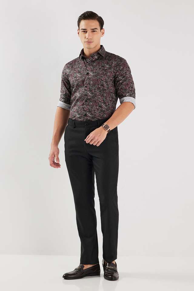 Printed-Cotton-Blend-I-Fit-Men-s-Formal-Wear-Shirt