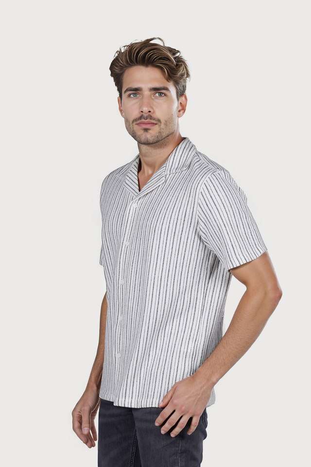 Solid-Cotton-Blend-Regular-Fit-Men-s-Casual-Wear-Shirt