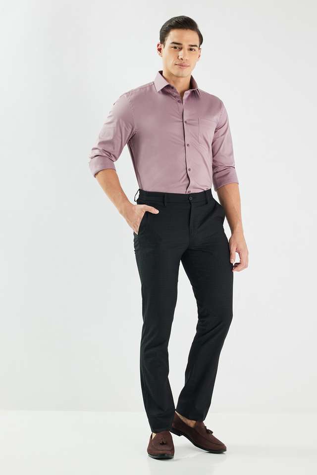Solid-Satin-Stretch-I-Fit-Men-s-Formal-Wear-Shirt