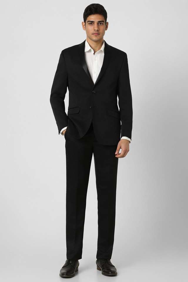 Textured-Blended-Fabric-Slim-Fit-Men-s-Formal-Wear-Suit