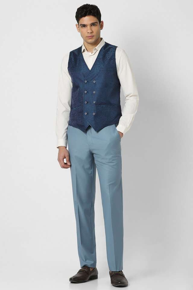 Solid-Blended-Fabric-Slim-Fit-Men-s-Formal-Wear-Suit