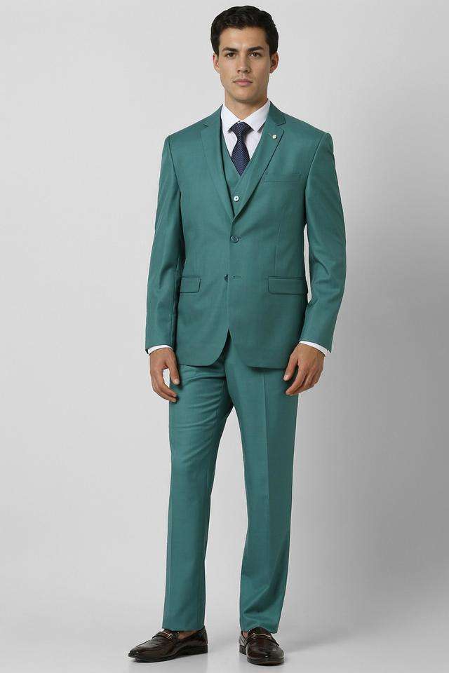 Solid-Polyester-Slim-Fit-Men-s-Formal-Wear-Suit
