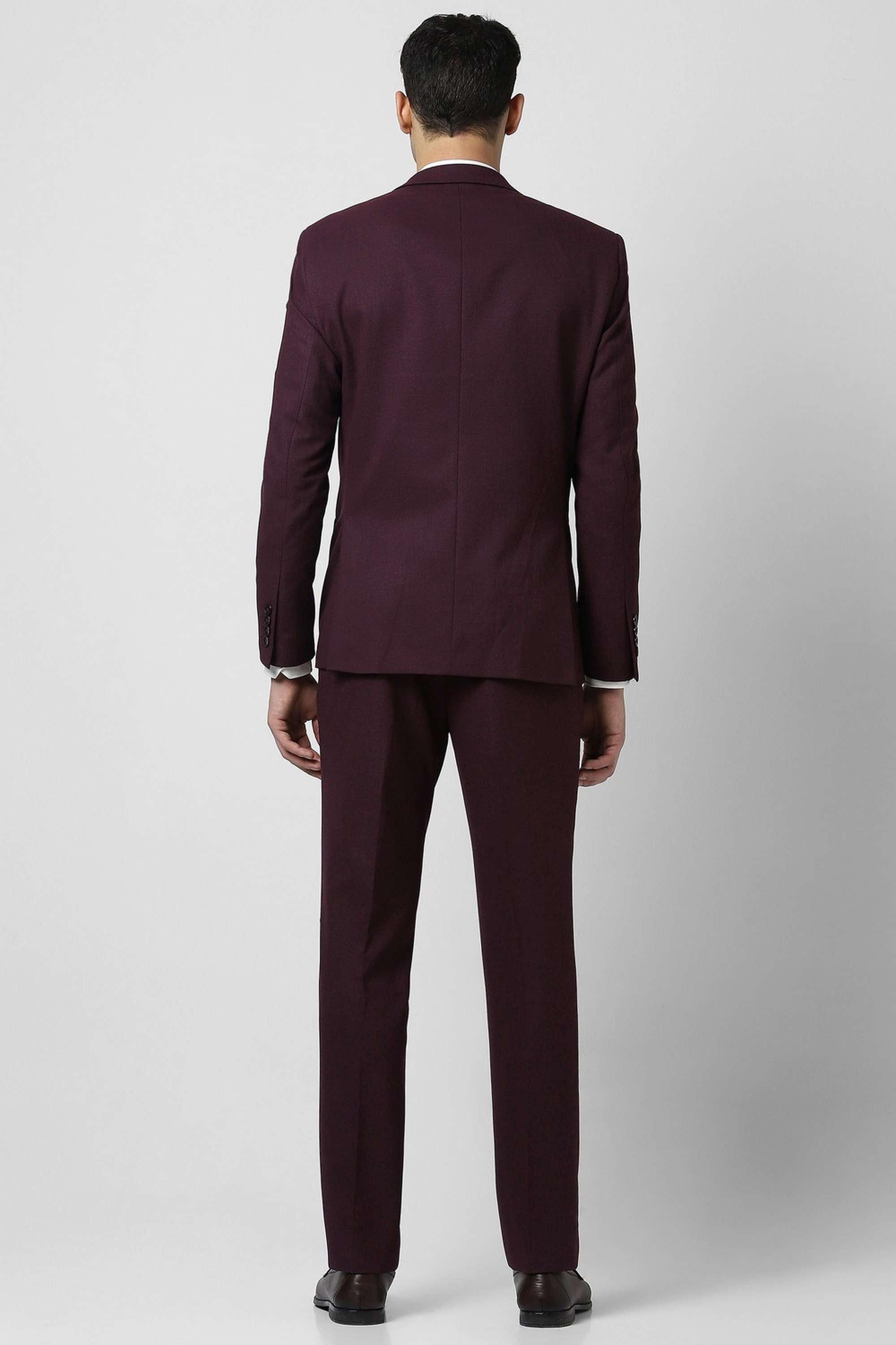 Textured-Polyester-Viscose-Slim-Fit-Men-s-Formal-Suit