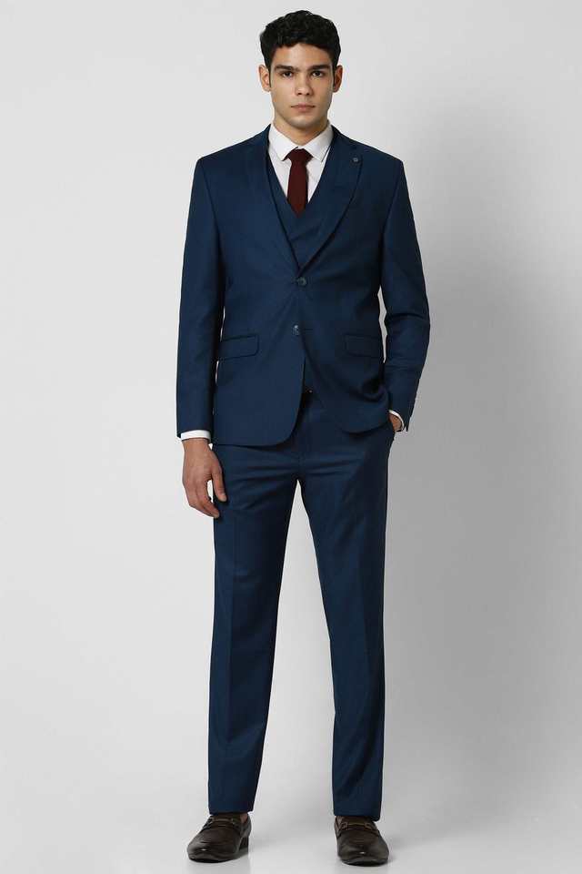 Solid-Blended-Fabric-Slim-Fit-Men-s-Formal-Suit