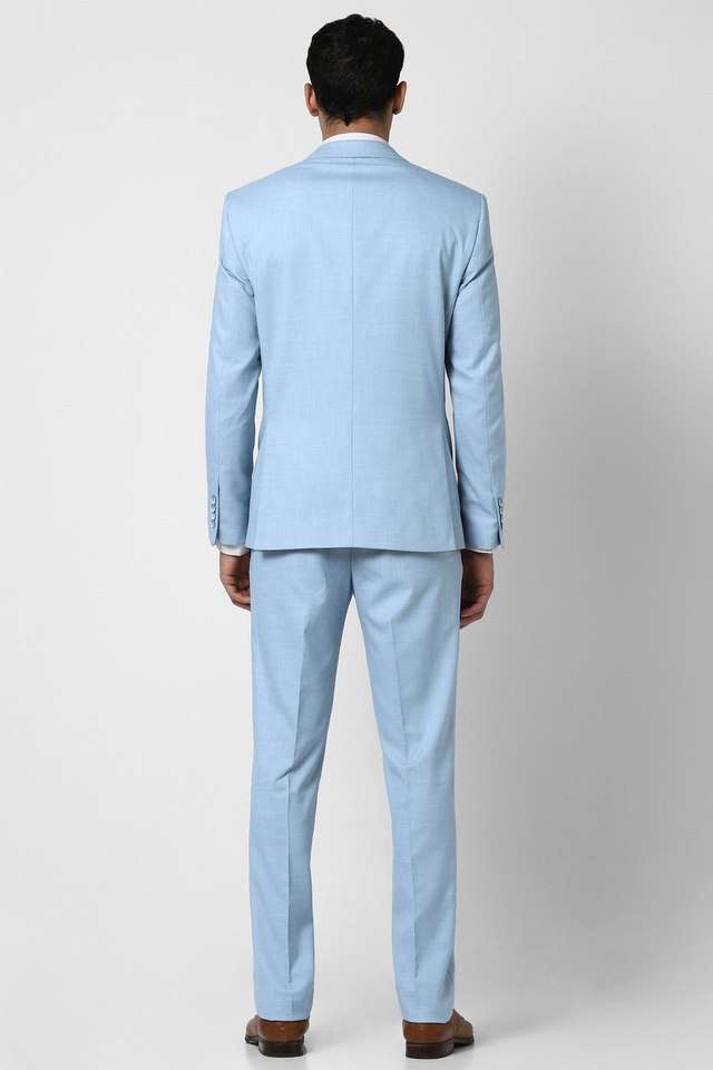 Solid-Blended-Fabric-Slim-Fit-Men-s-Formal-Wear-Suit