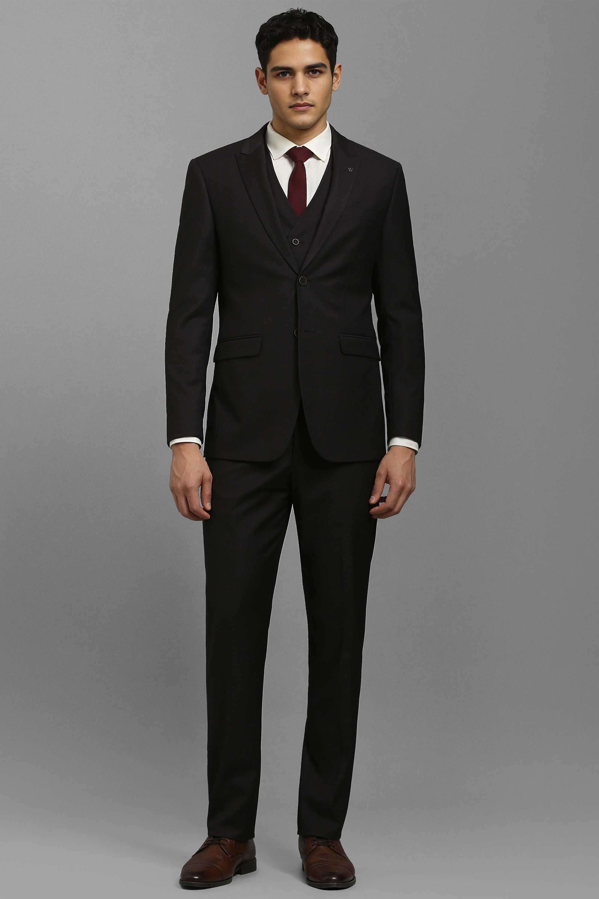 Textured-Blended-Fabric-Slim-Fit-Men-s-Formal-Wear-Suit