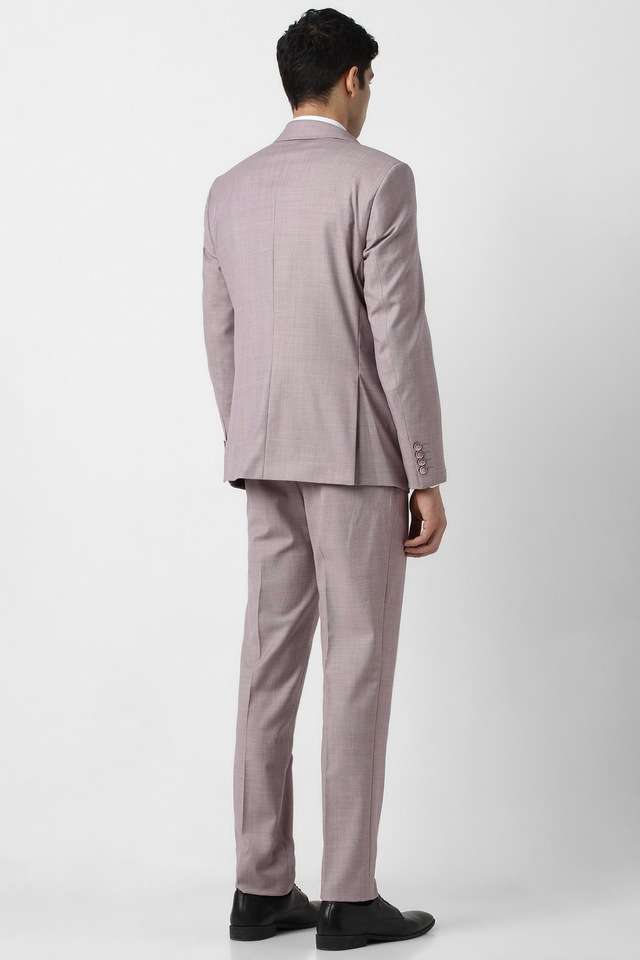 Solid-Blended-Fabric-Slim-Fit-Men-s-Formal-Wear-Suit