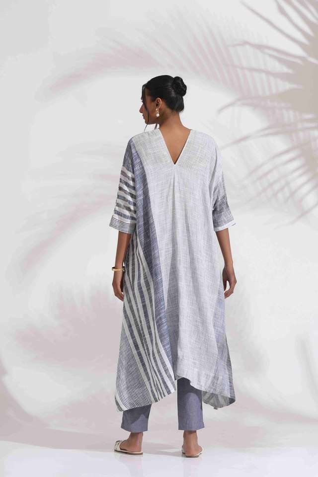 Stripes-Cotton-Relaxed-Fit-Women-s-Kurta-Set