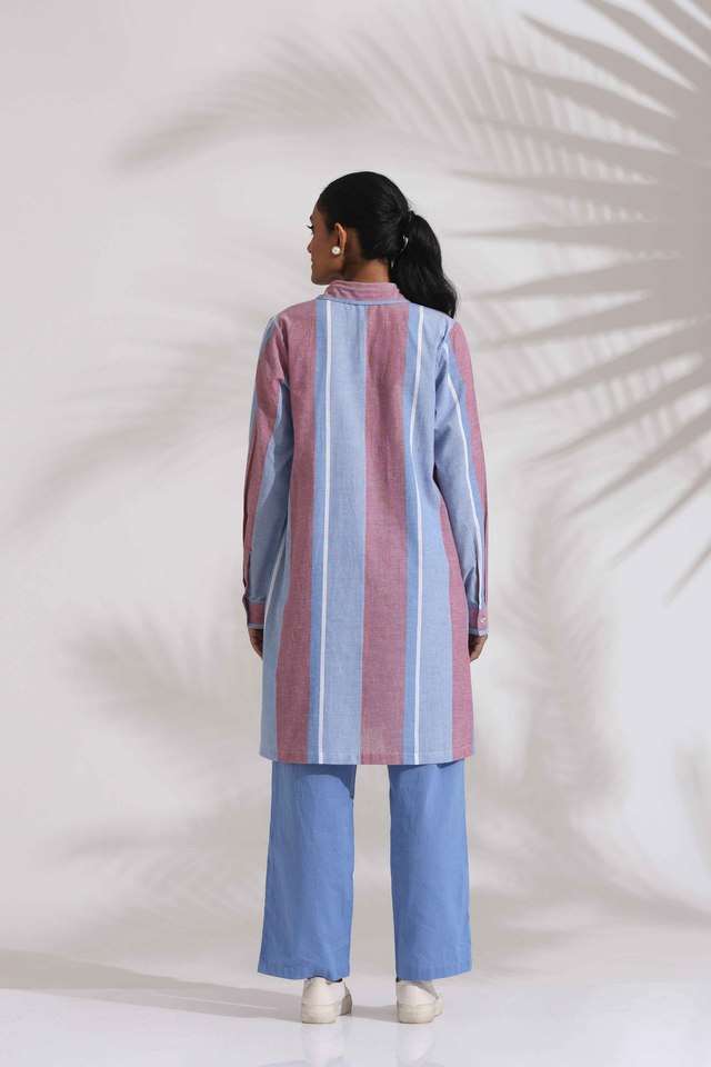 Stripes-Cotton-Collared-Women-s-Co-Ord-Set