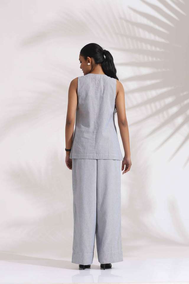 Stripes-Cotton-Round-Neck-Women-s-Co-Ord-Set