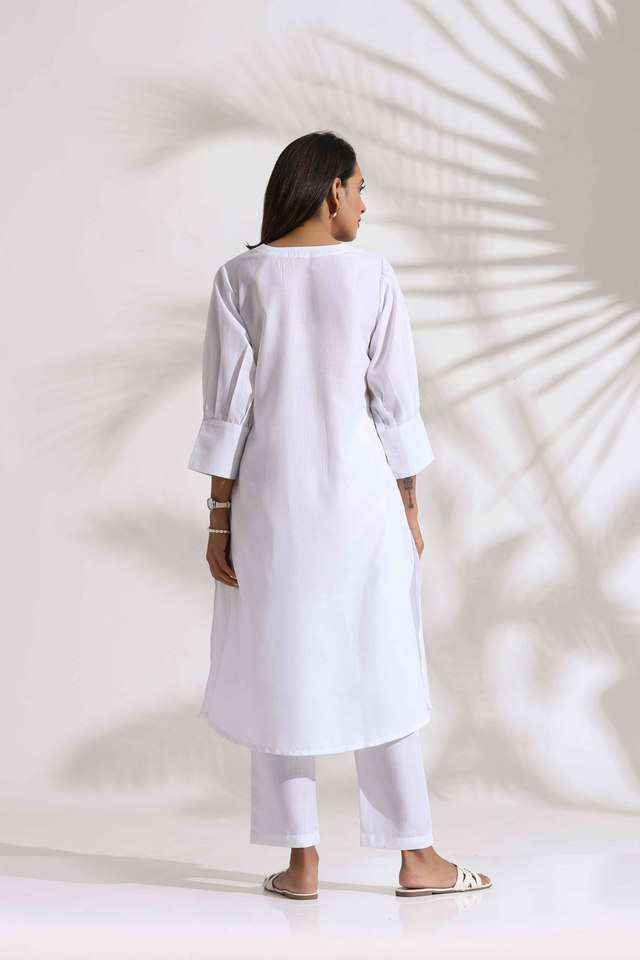 Solid-Viscose-Regular-Fit-Women-s-Kurta-Set