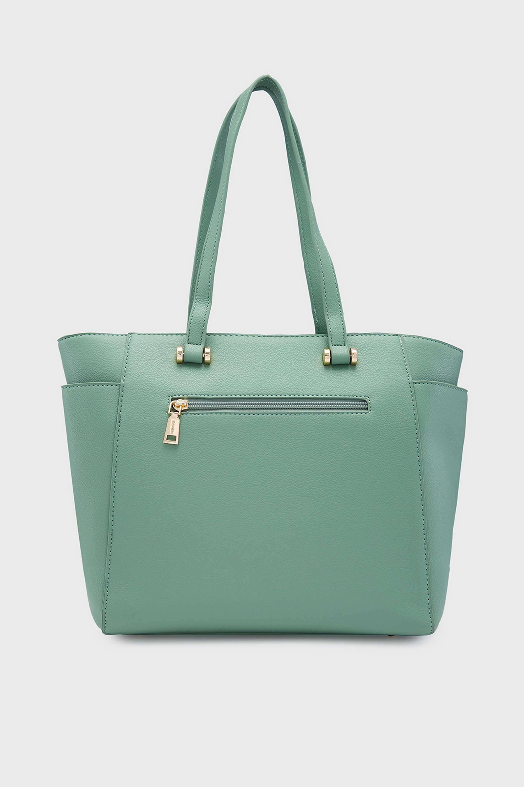 Jackie-Collection-Zipper-Closure-PVC-Women-Casual-Wear-Tote-Bag