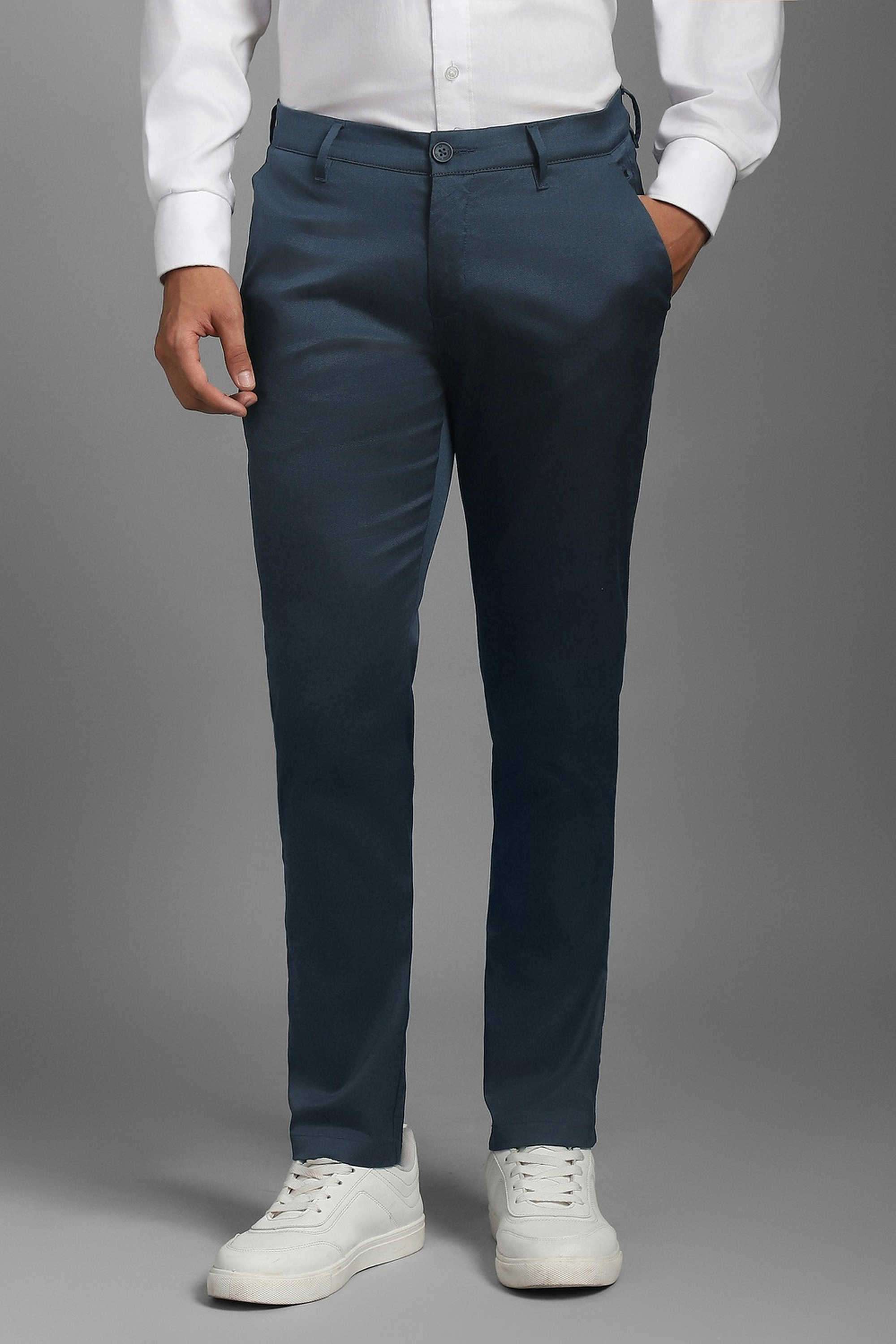 Textured-Polyester-Cotton-Relaxed-Fit-Men-s-Formal-Wear-Trousers
