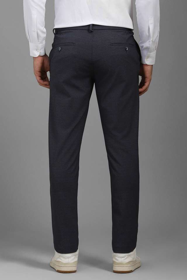 Solid-Blended-Fabric-Slim-Fit-Men-s-Formal-Wear-Trousers