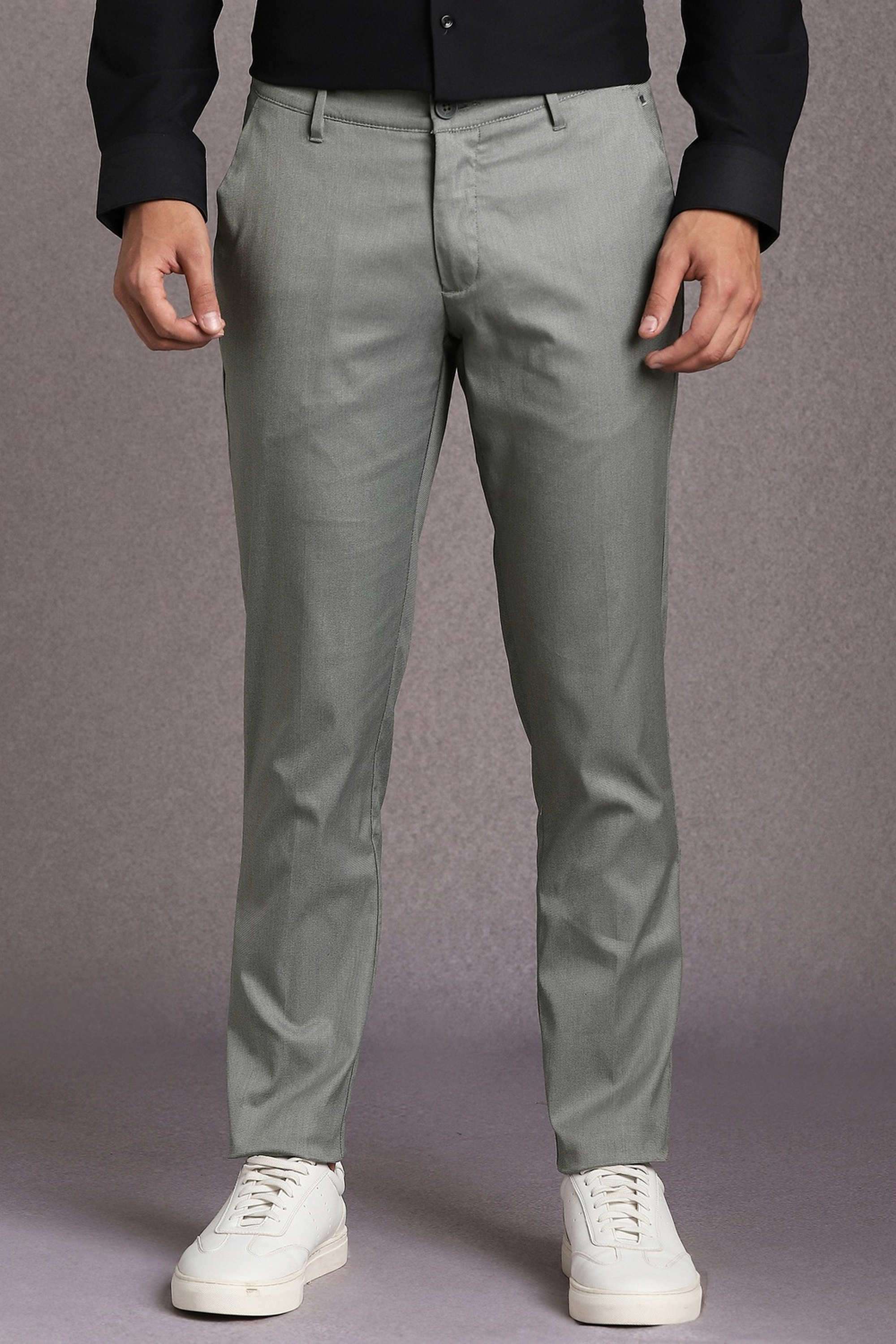 Textured-Polyester-Cotton-Regular-Fit-Men-s-Formal-Wear-Trousers