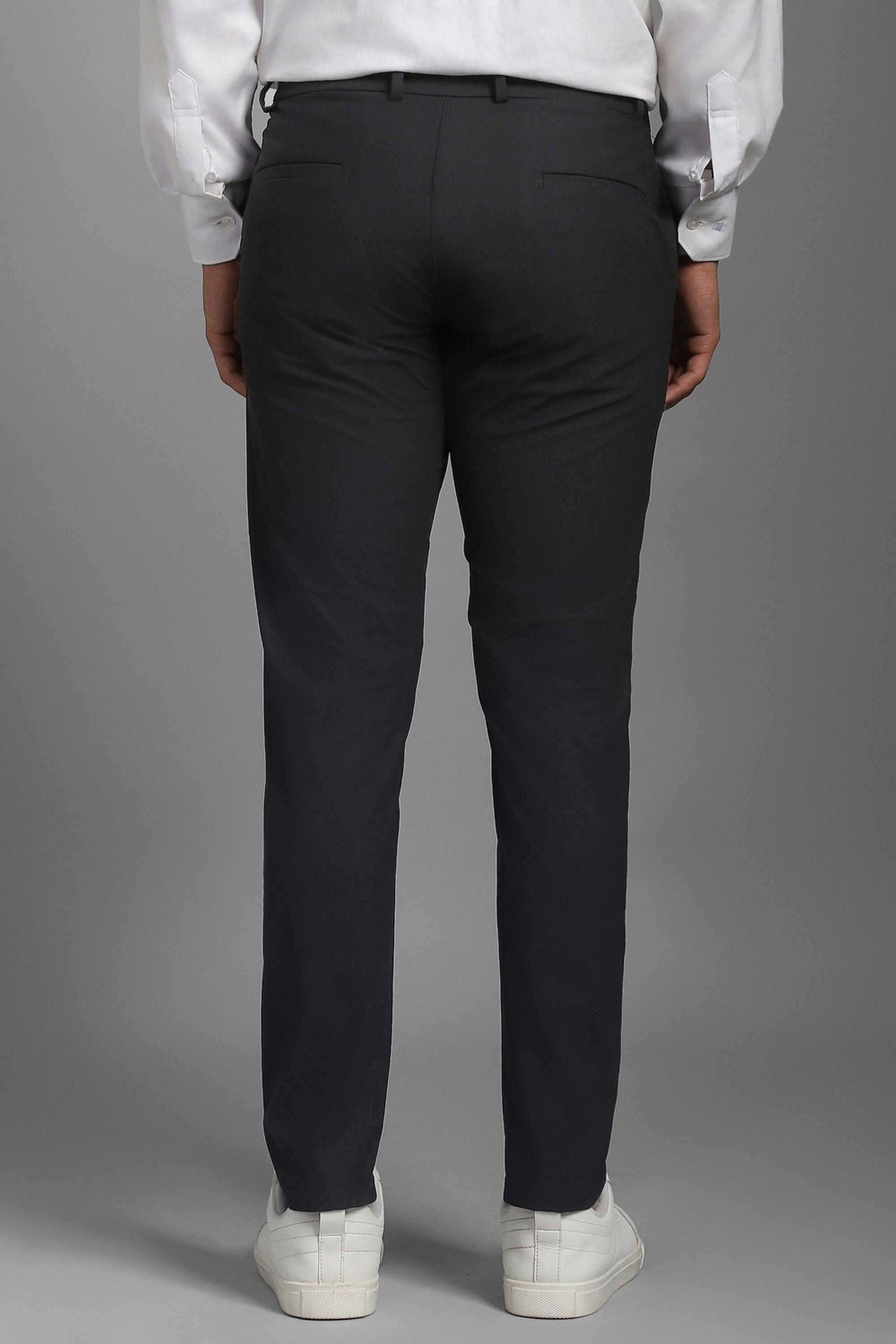 Textured-Polyester-Blend-Relaxed-Fit-Men-s-Formal-Wear-Trousers