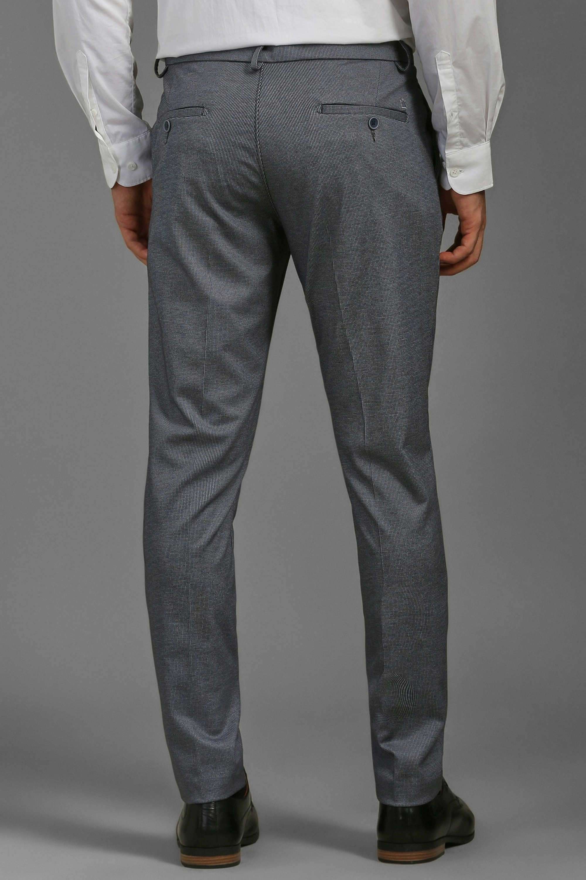 Printed-Polyester-Viscose-Tapered-Fit-Men-s-Formal-Wear-Trousers