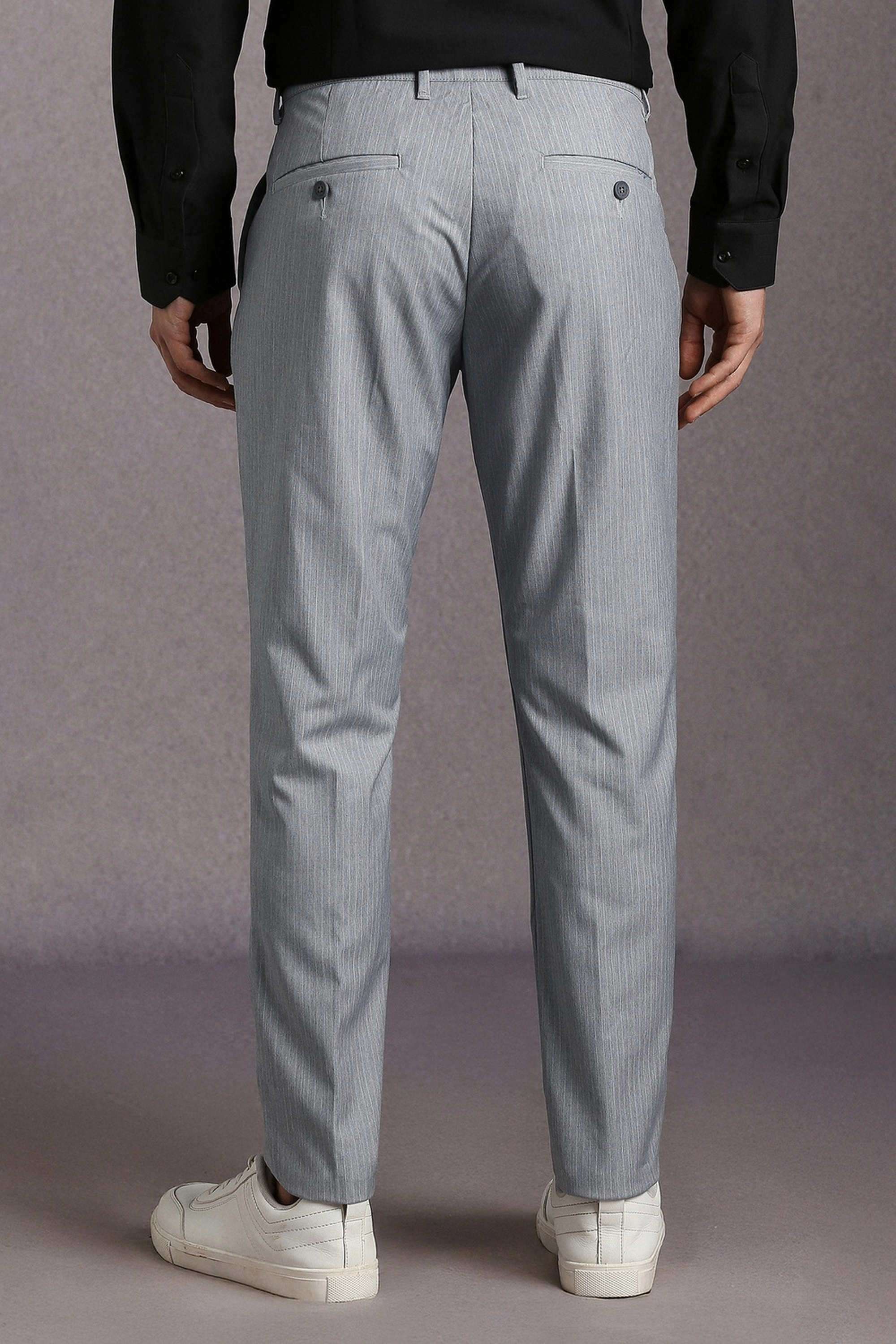 Solid-Polyester-Viscose-Regular-Fit-Men-s-Formal-Wear-Trousers