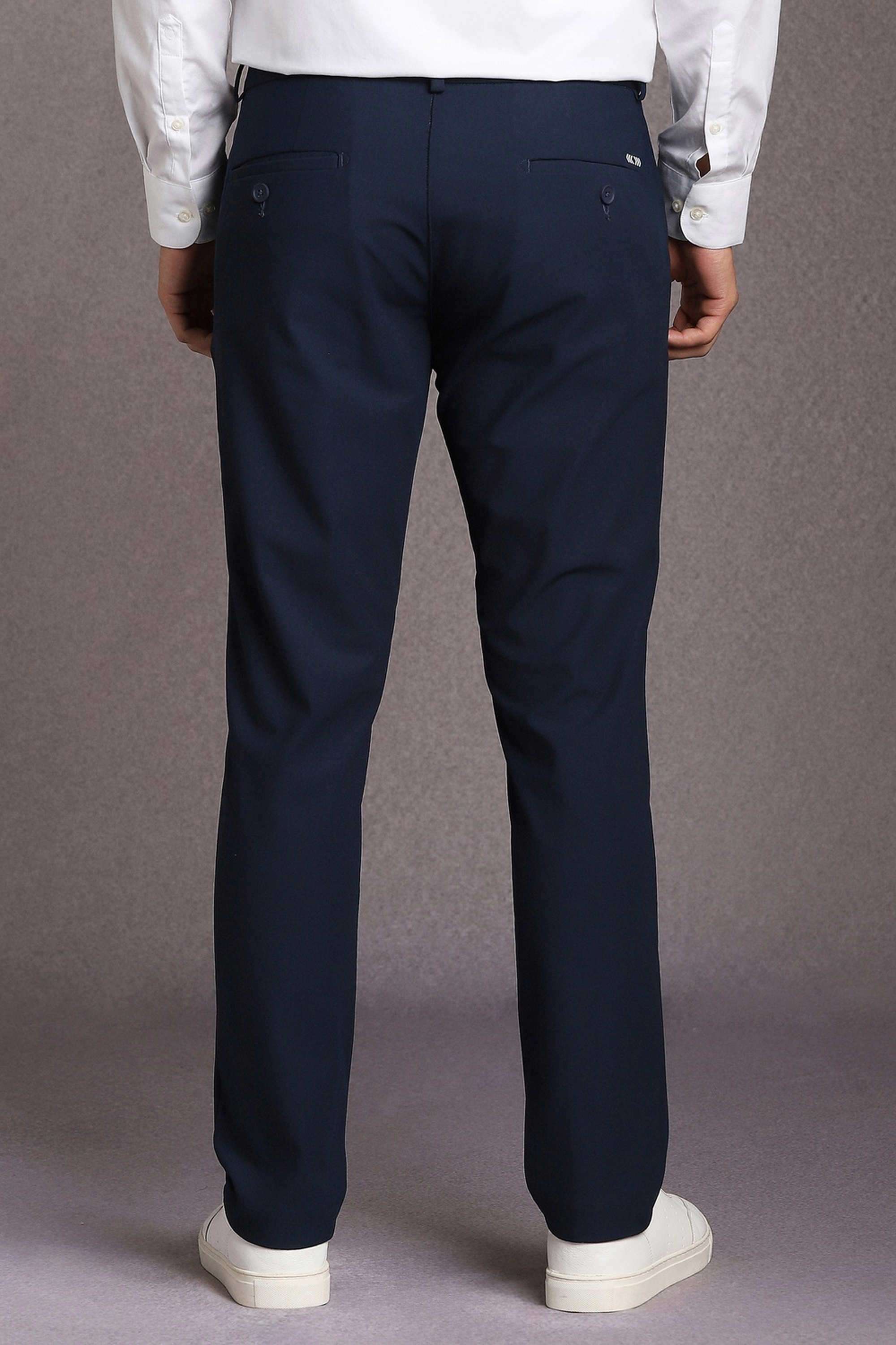 Solid-Polyester-Regular-Fit-Men-s-Formal-Wear-Trousers