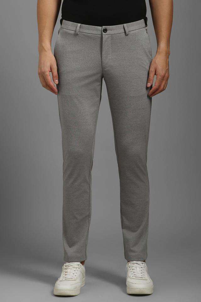Solid-Blended-Fabric-Slim-Fit-Men-s-Casual-Wear-Trousers