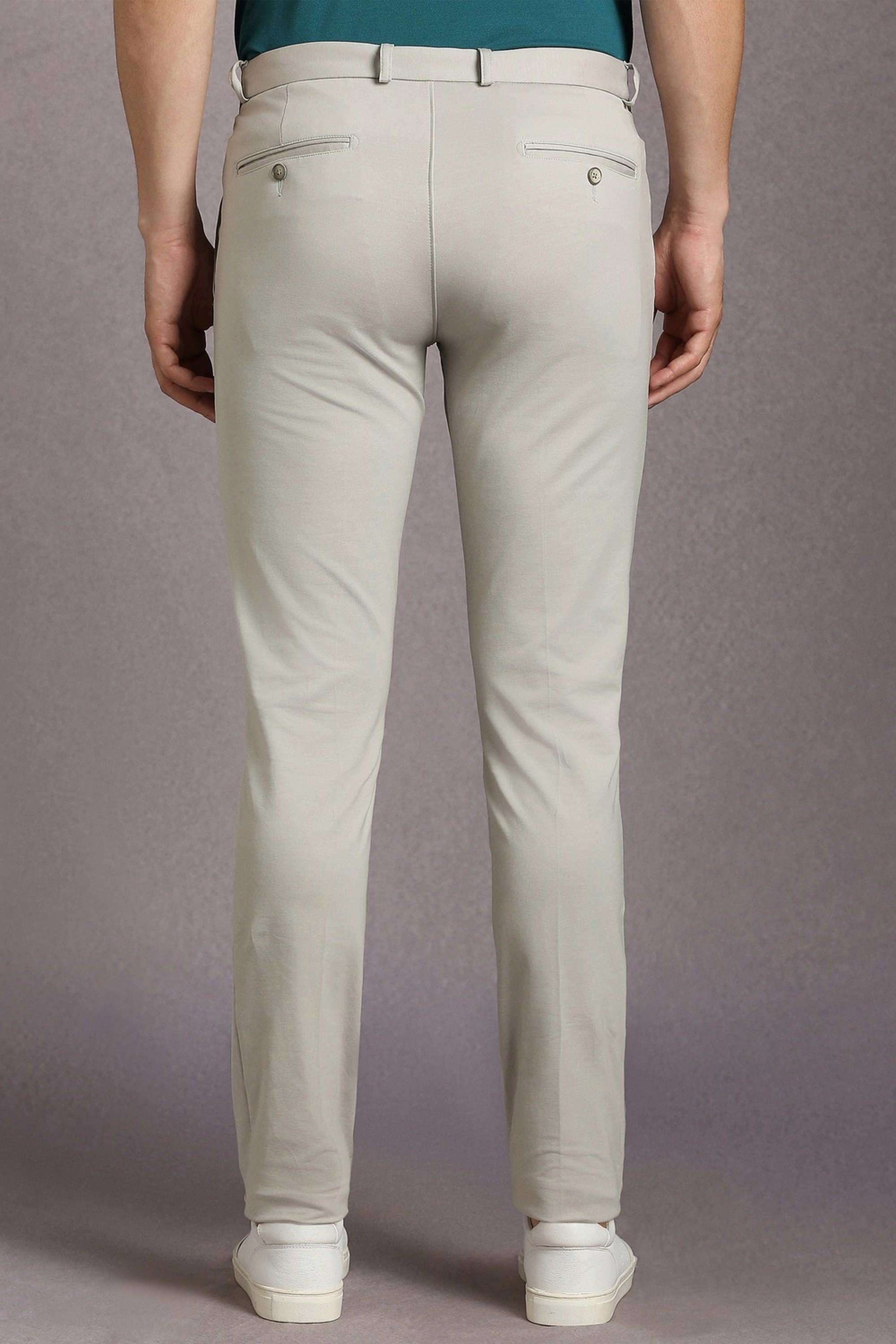 Solid-Cotton-Blend-Slim-Fit-Men-s-Casual-Wear-Trousers