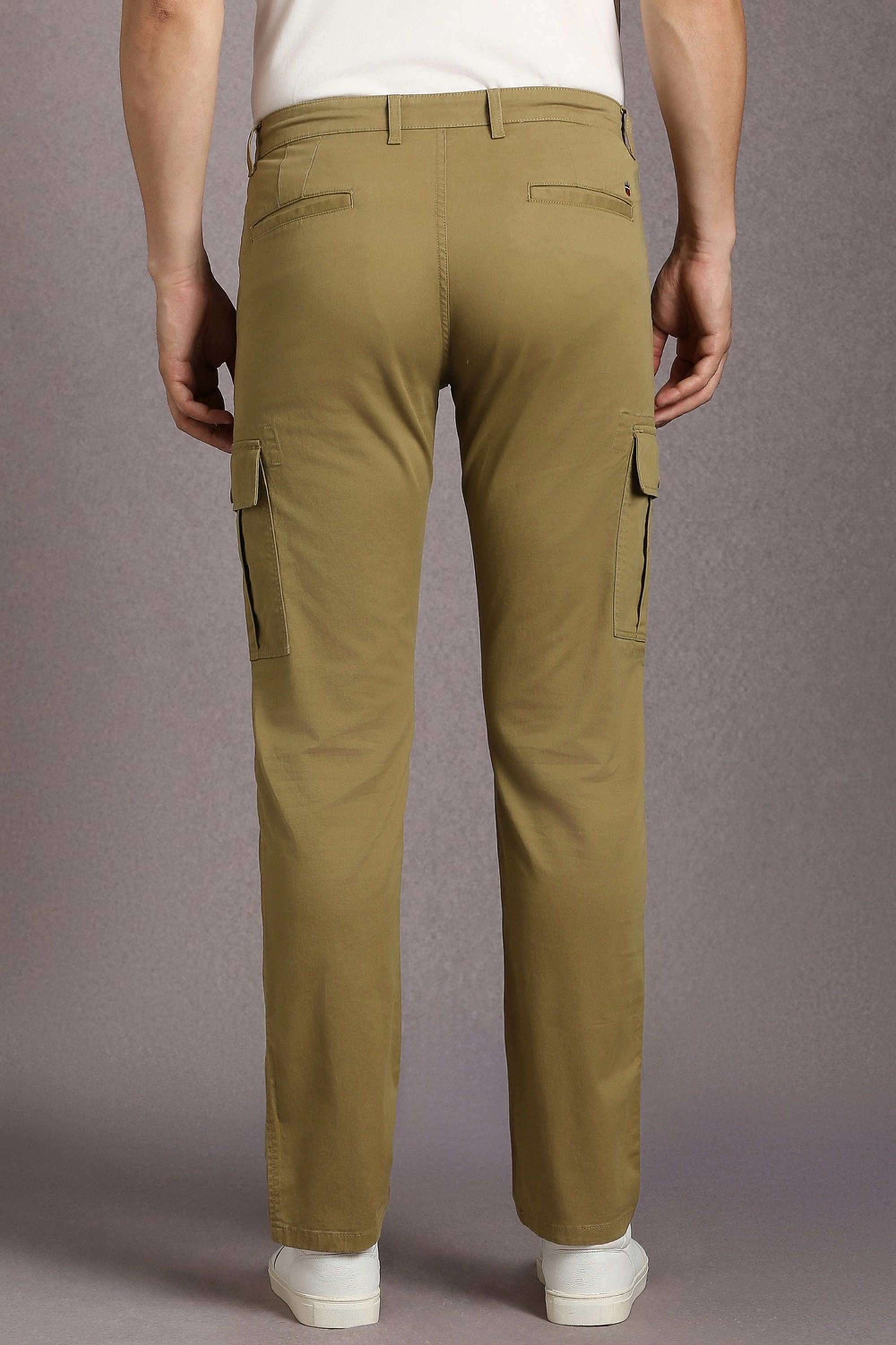 Solid-Cotton-Blend-Slim-Fit-Men-s-Casual-Wear-Trousers