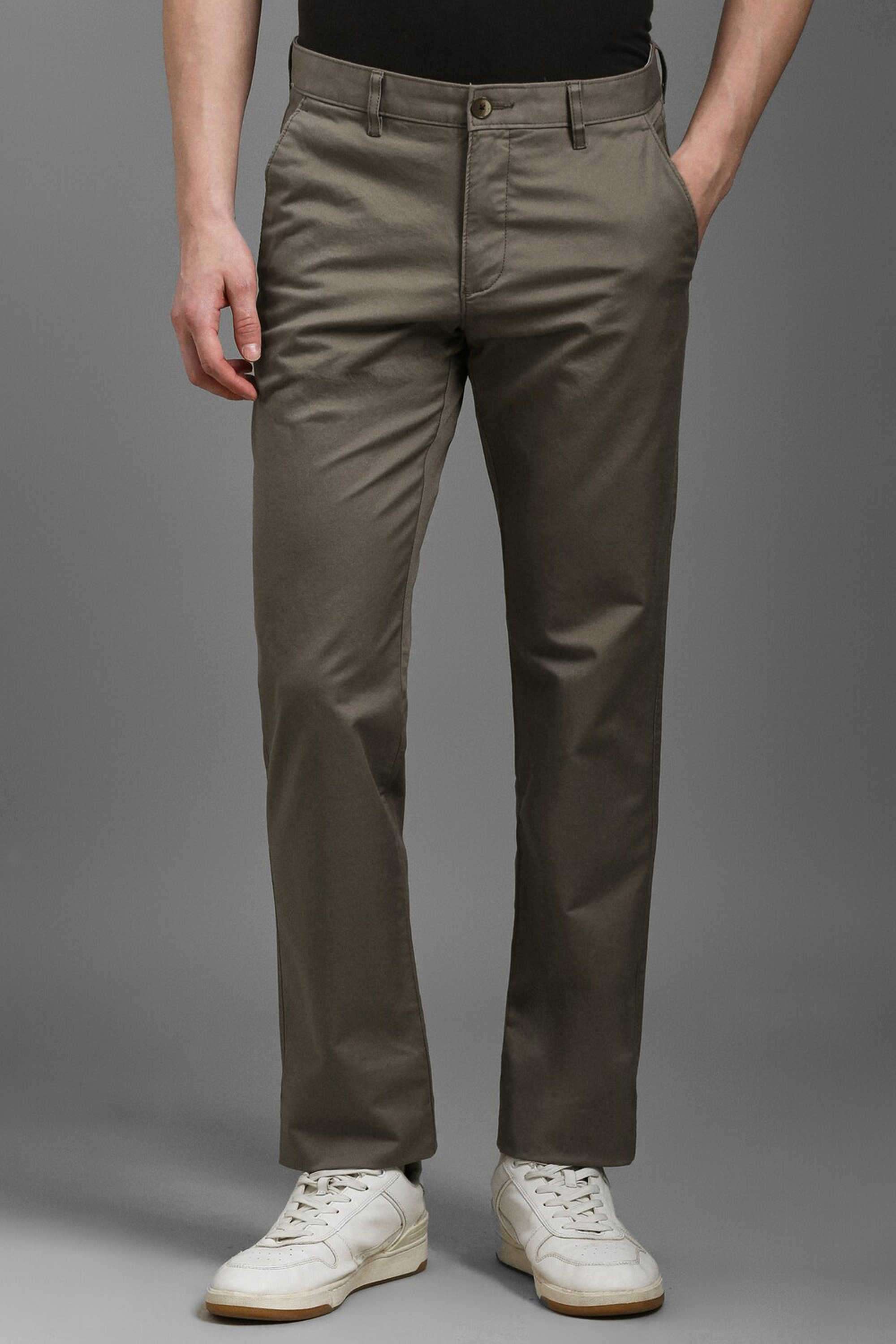 Solid-Cotton-Blend-Tapered-Fit-Men-Trousers
